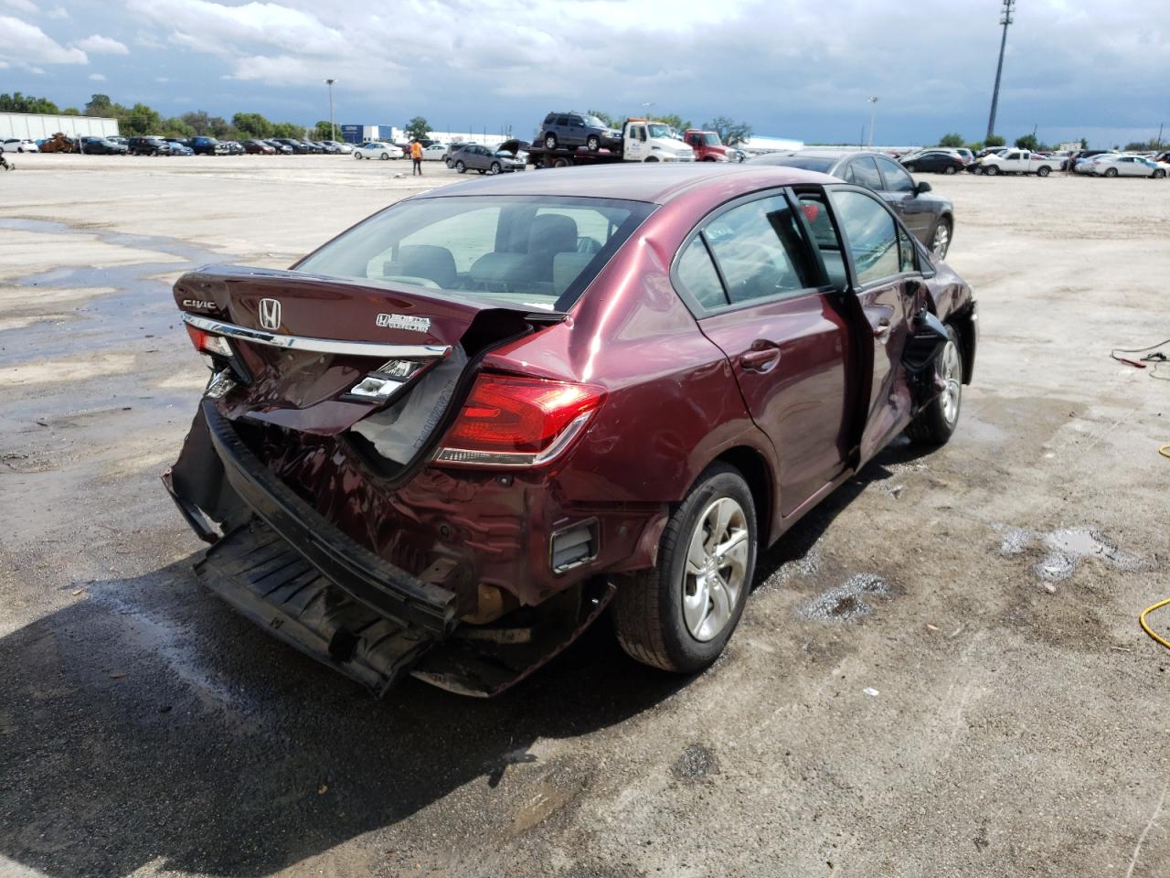 Photo 4 from auction – 2014 HONDA CIVIC LX with VIN 19XFB2F5XEE029183