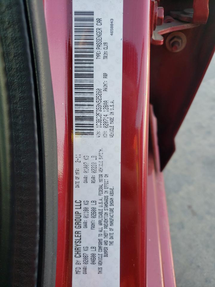 Photo 10 from auction – 2011 CHRYSLER 200 LIMITE with VIN 1C3BC2FG5BN525260