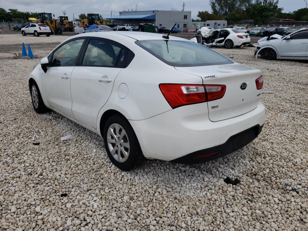Photo 3 from auction – 2013 KIA RIO EX with VIN KNADN4A36D6188025