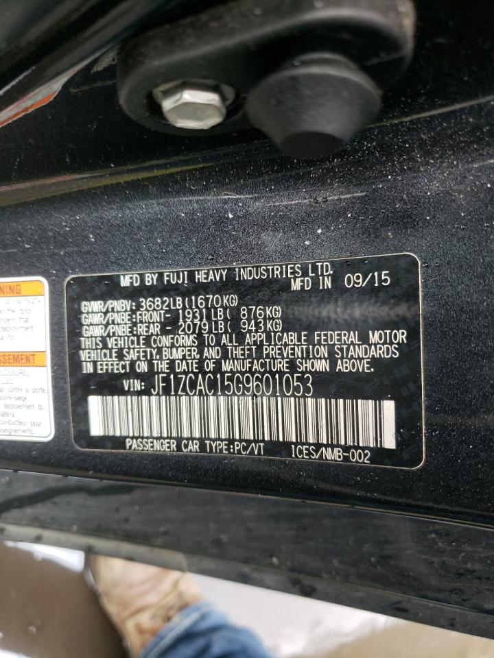 Photo 10 from auction – 2016 SUBARU BRZ 2.0 LI with VIN JF1ZCAC15G9601053