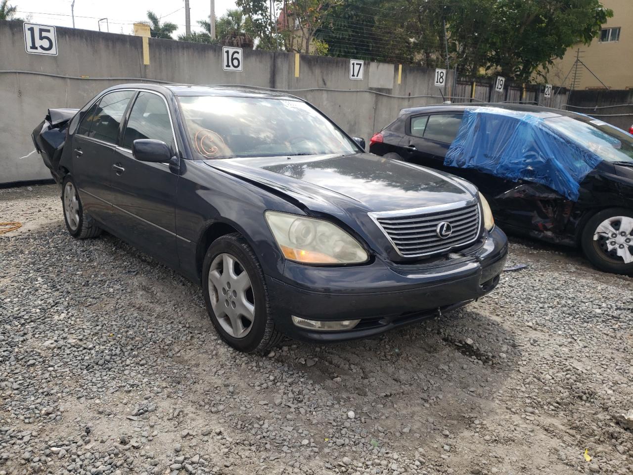LEXUS LS 430 2004 with VIN JTHBN36F240131037 - Photo from auction