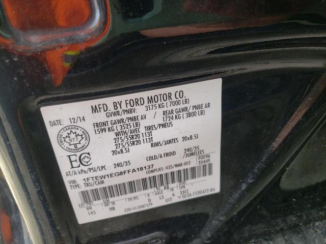 Photo 10 from auction – 2015 FORD F150 SUPER with VIN 1FTEW1EG8FFA18137