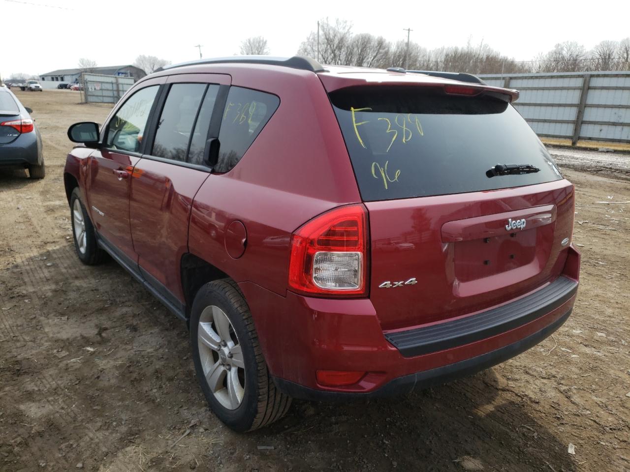 Photo 3 from auction – 2013 JEEP COMPASS LA with VIN 1C4NJDEB7DD222683