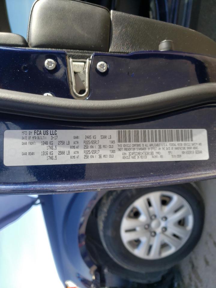 Photo 10 from auction – 2017 DODGE JOURNEY SE with VIN 3C4PDCAB1HT630189