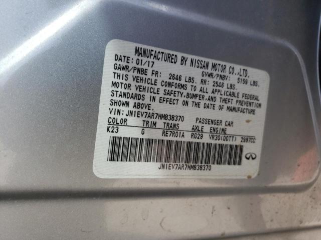 Photo 10 from auction – 2017 INFINITI Q50 PREMIU with VIN JN1EV7AR7HM838370