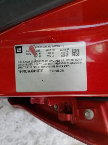 Photo 10 from auction – 2013 BUICK VERANO CON with VIN 1G4PR5SK4D4107739