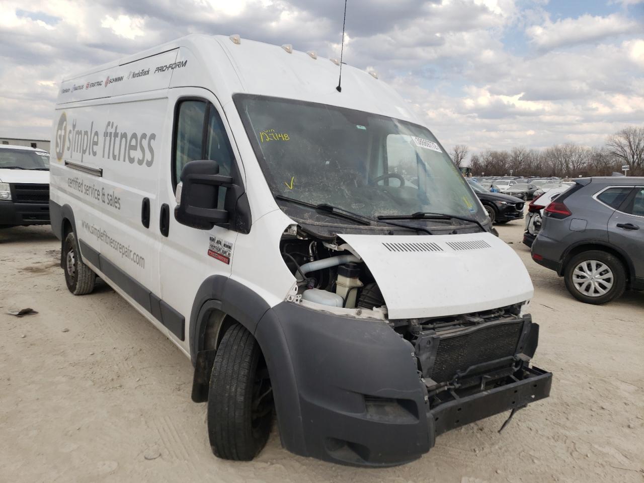 RAM PROMASTER 2016 with VIN 3C6URVJG6GE127148 - Photo from auction
