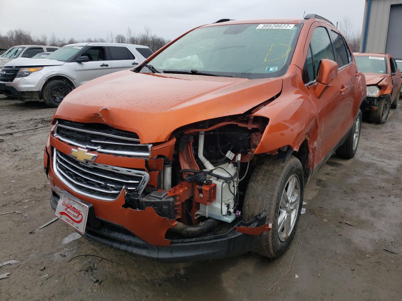 Photo 2 from auction – 2016 CHEVROLET TRAX 1LT with VIN KL7CJPSB4GB639561