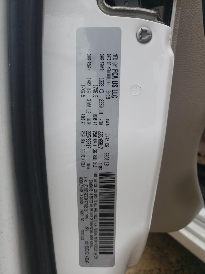 Photo 10 from auction – 2019 DODGE GRAND CARA with VIN 2C4RDGCG3KR776516