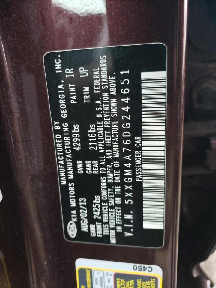 Photo 10 from auction – 2013 KIA OPTIMA LX with VIN 5XXGM4A76DG244651