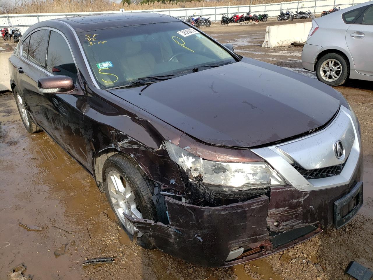 ACURA TL 2010 with VIN 19UUA8F27AA022760 - Photo from auction