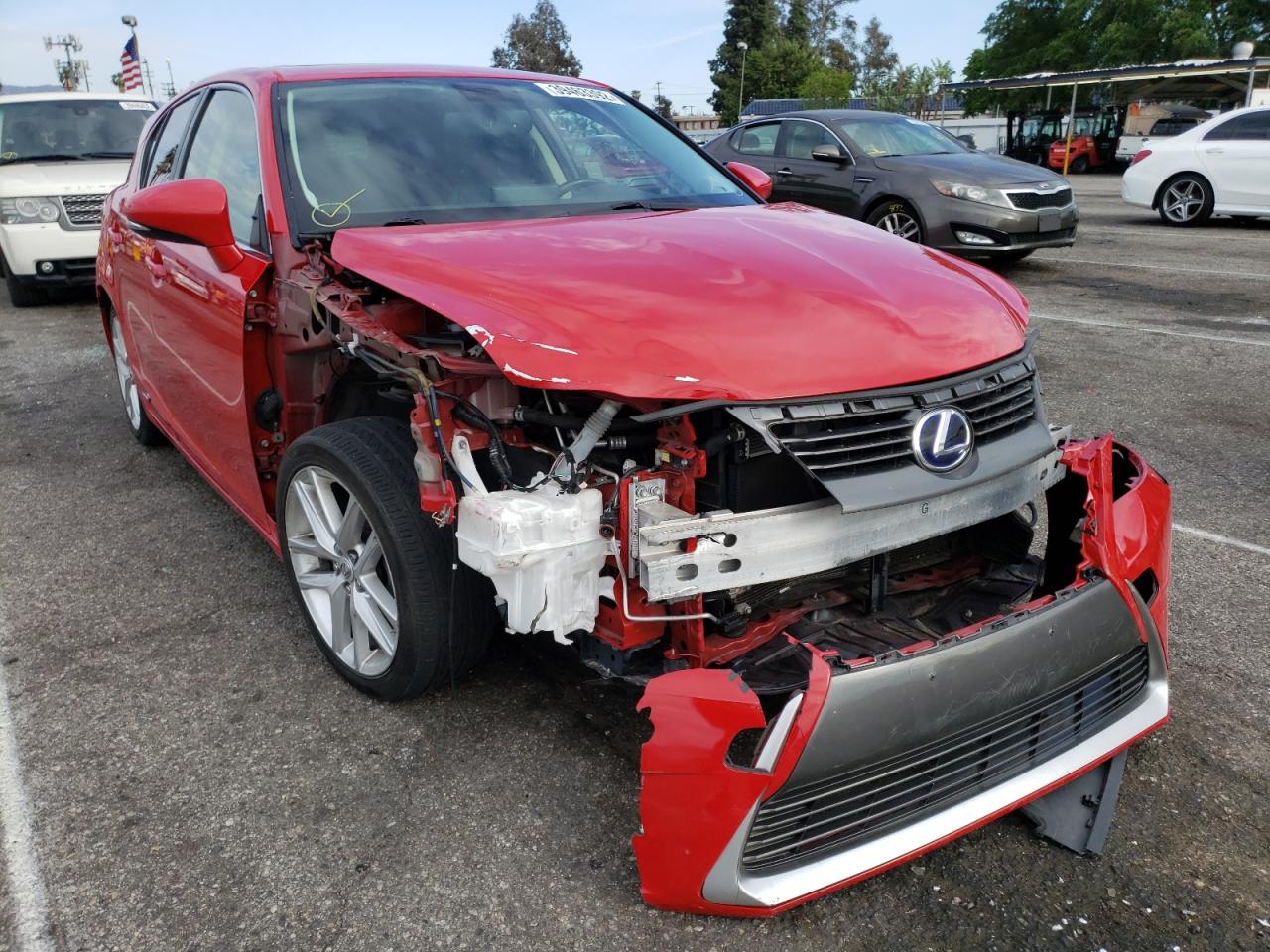 LEXUS CT 200 2014 with VIN JTHKD5BH7E2187048 - Photo from auction