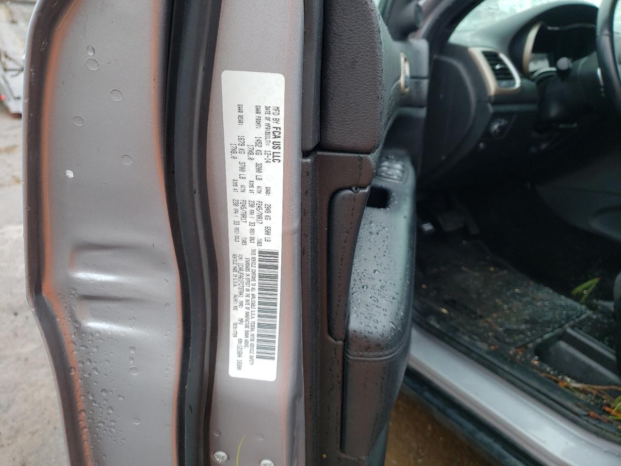 Photo 10 from auction – 2015 JEEP GRAND CHER with VIN 1C4RJFAG1FC737041