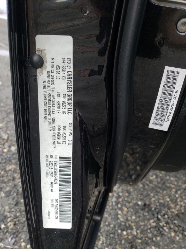 Photo 10 from auction – 2011 DODGE CHARGER with VIN 2B3CL3CG6BH544338