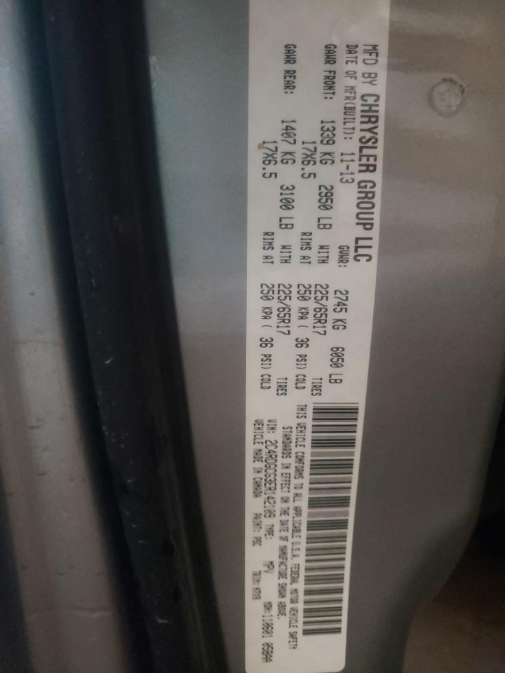صورة رقم 10 من المزاد - 2014 DODGE GRAND CARA مع VIN 2C4RDGCG3ER142109