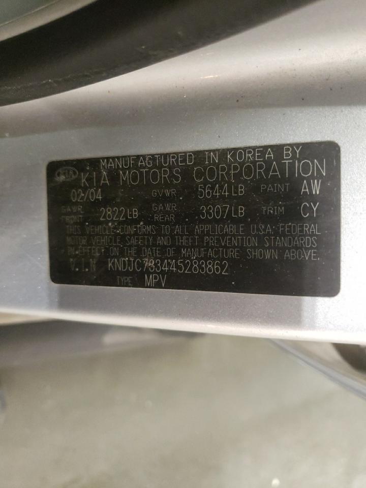 Photo 10 from auction – 2004 KIA SORENTO EX with VIN KNDJC733445283862