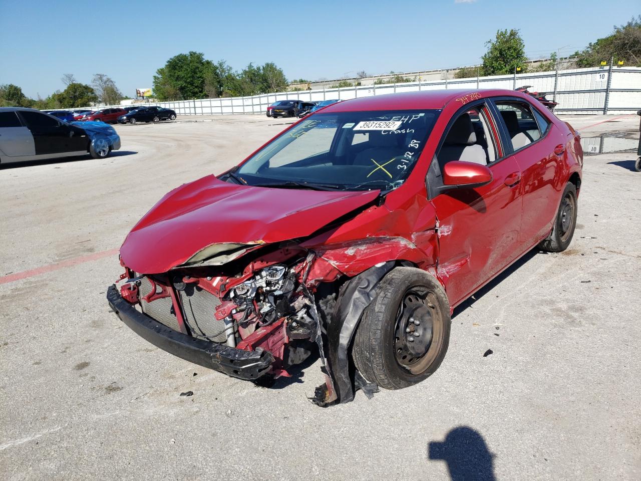 Photo 2 from auction – 2015 TOYOTA COROLLA L with VIN 2T1BURHE7FC369177