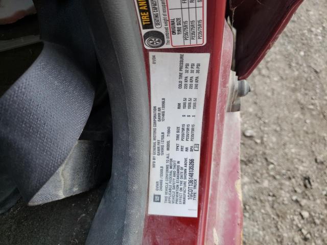 Photo 10 from auction – 2004 CHEVROLET COLORADO with VIN 1GCDT136148135266