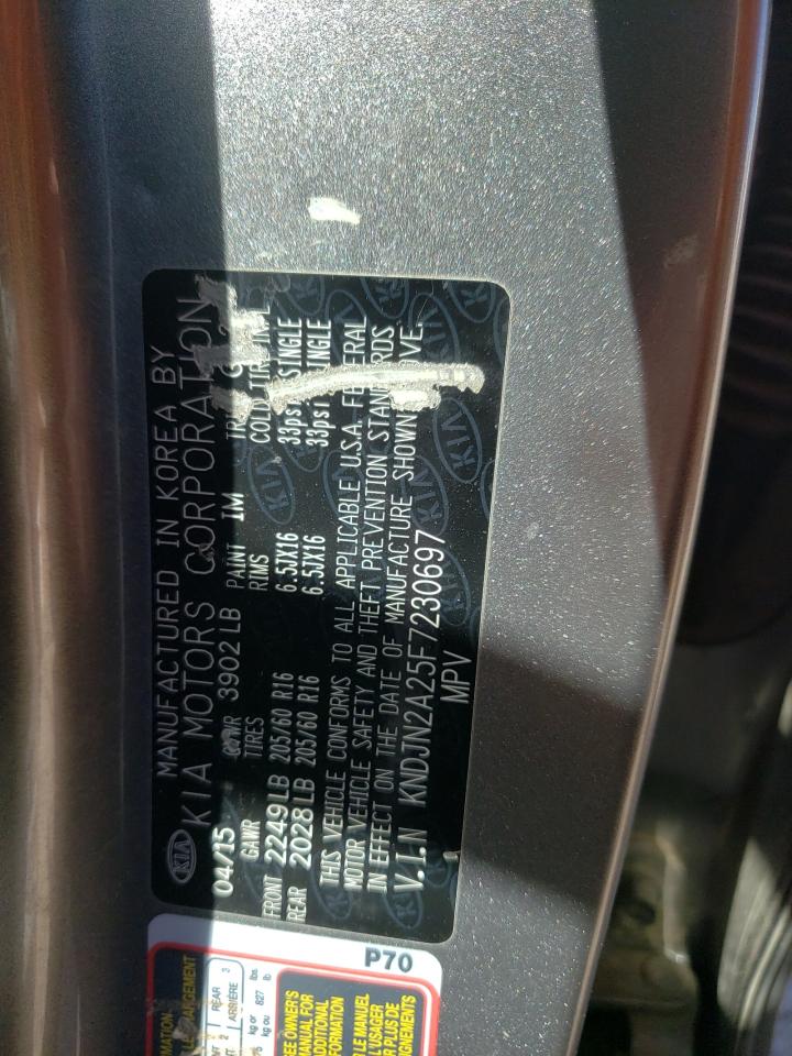 Фото 10 с аукциона – 2015 KIA SOUL с VIN KNDJN2A25F7230697