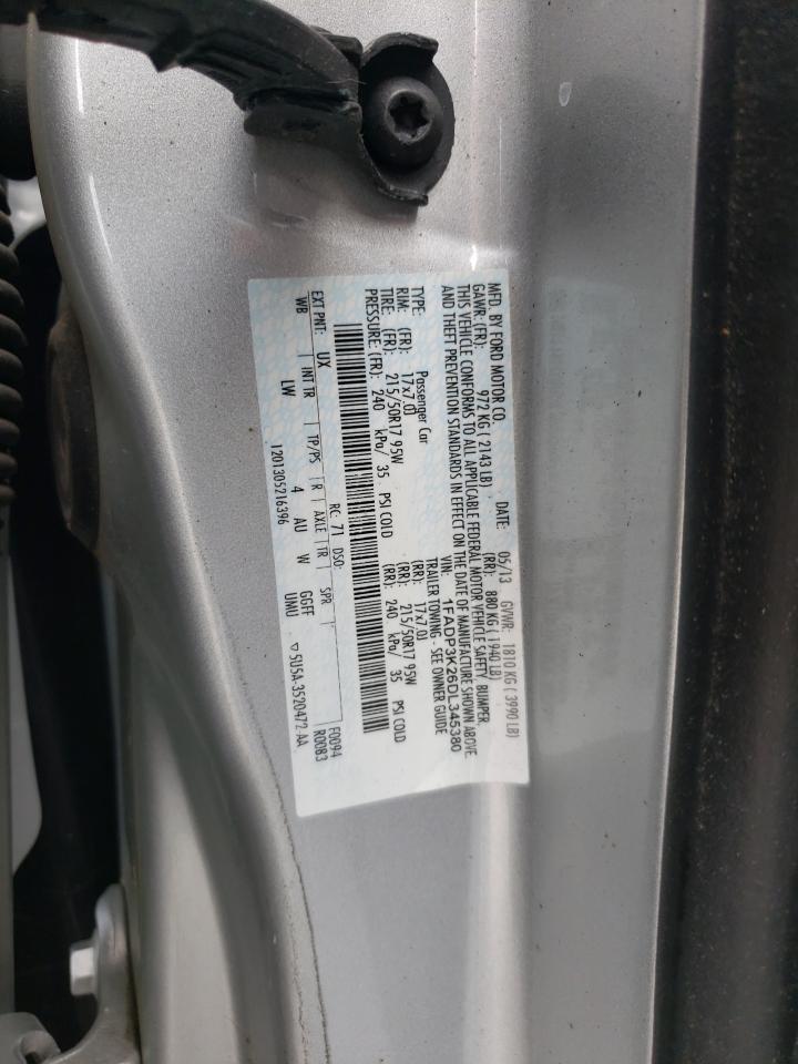 Photo 10 from auction – 2013 FORD FOCUS SE with VIN 1FADP3K26DL345380