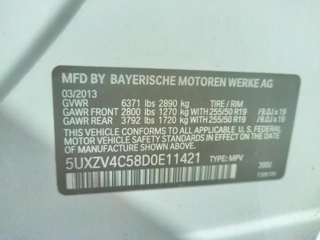 Photo 10 from auction – 2013 BMW X5 XDRIVE3 with VIN 5UXZV4C58D0E11421