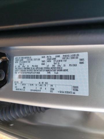 Photo 10 from auction – 2016 FORD F150 SUPER with VIN 1FTEW1EP9GFD37368