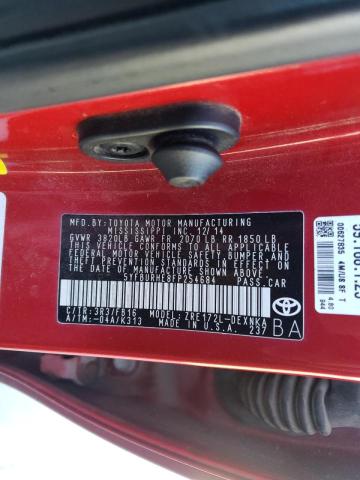 Photo 10 from auction – 2015 TOYOTA COROLLA L with VIN 5YFBURHE8FP254684