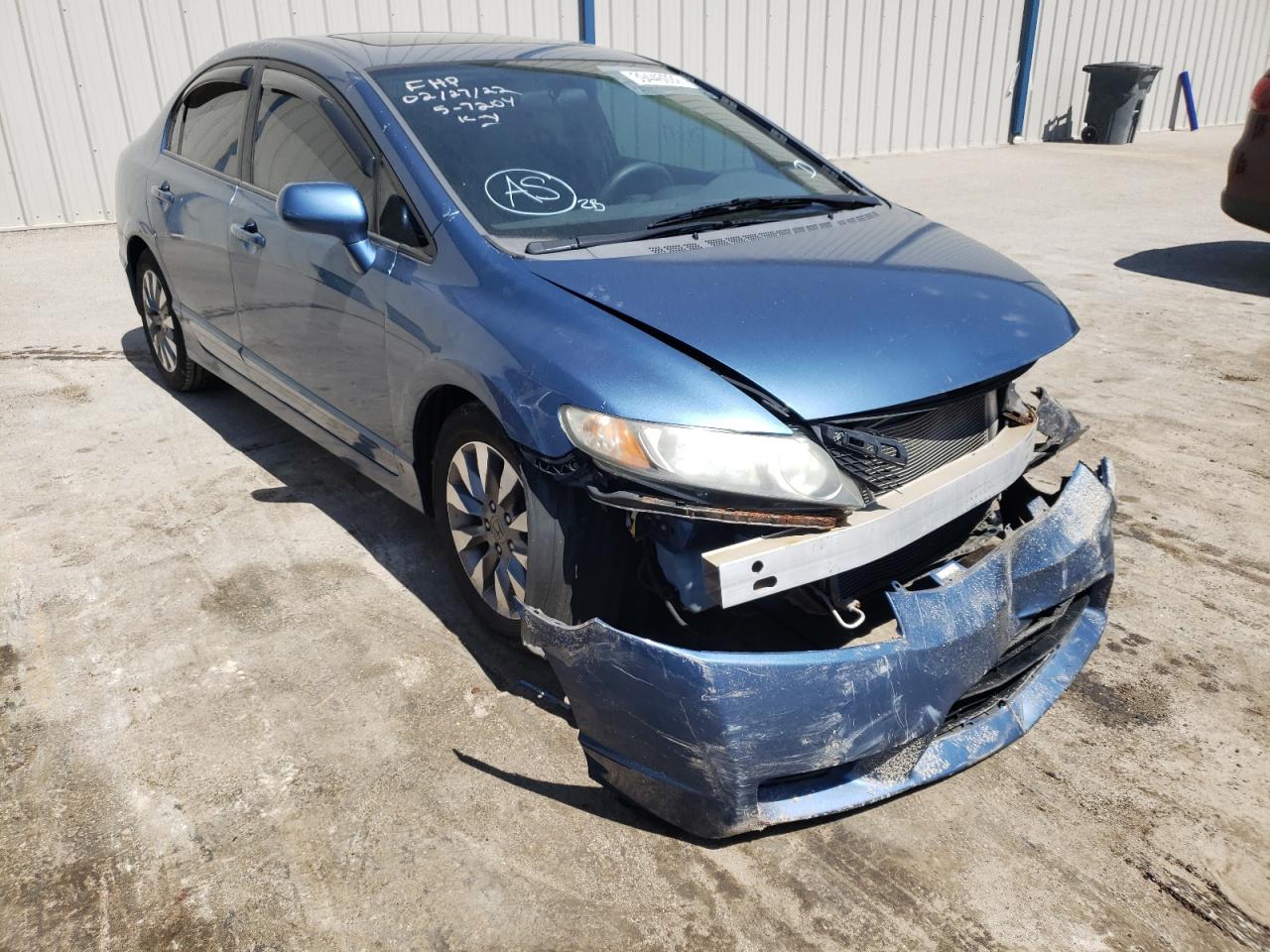 HONDA CIVIC 2009 with VIN 19XFA16869E011907 - Photo from auction