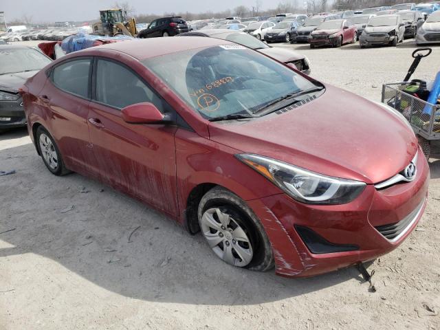 HYUNDAI ELANTRA SE 2016 with VIN 5NPDH4AE6GH683833 - Photo from auction
