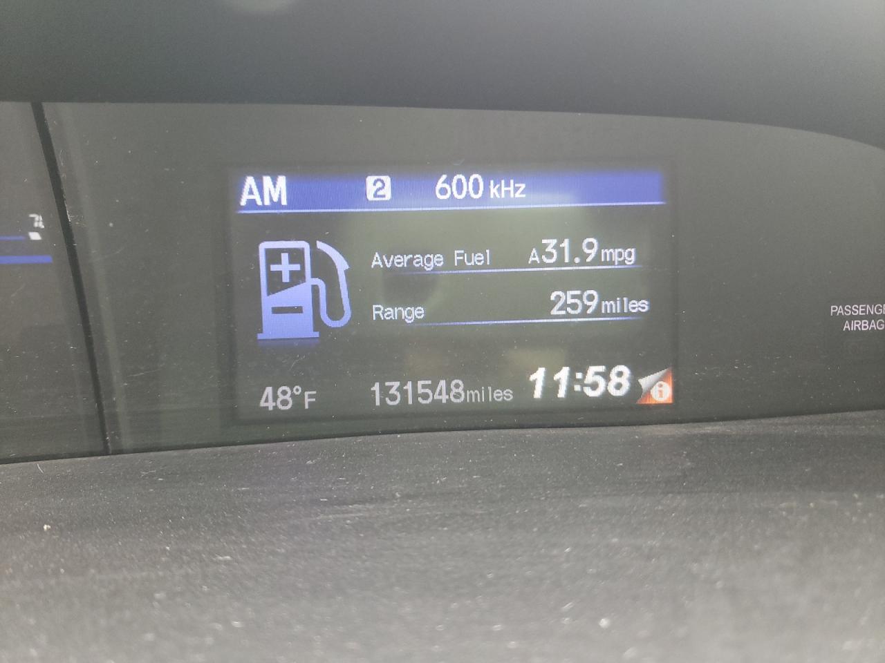 Photo 12 from auction – 2012 HONDA CIVIC EXL with VIN 2HGFG3B18CH536502