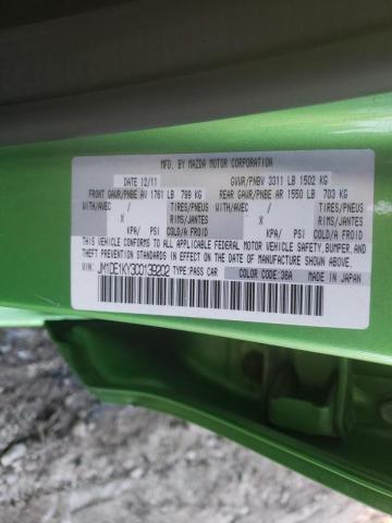 Photo 10 from auction – 2012 MAZDA MAZDA2 with VIN JM1DE1KY3C0139202