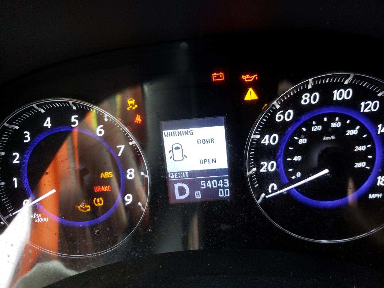 Photo 8 from auction – 2012 INFINITI FX35 with VIN JN8AS1MU6CM121442