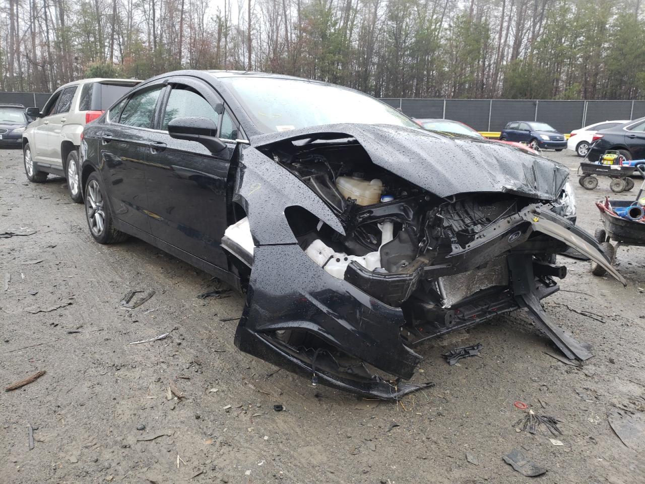 FORD FUSION SE 2017 with VIN 3FA6P0H76HR347275 - Photo from auction