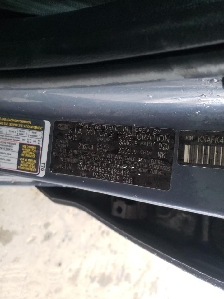 Photo 10 from auction – 2016 KIA FORTE LX with VIN KNAFK4A68G5484430