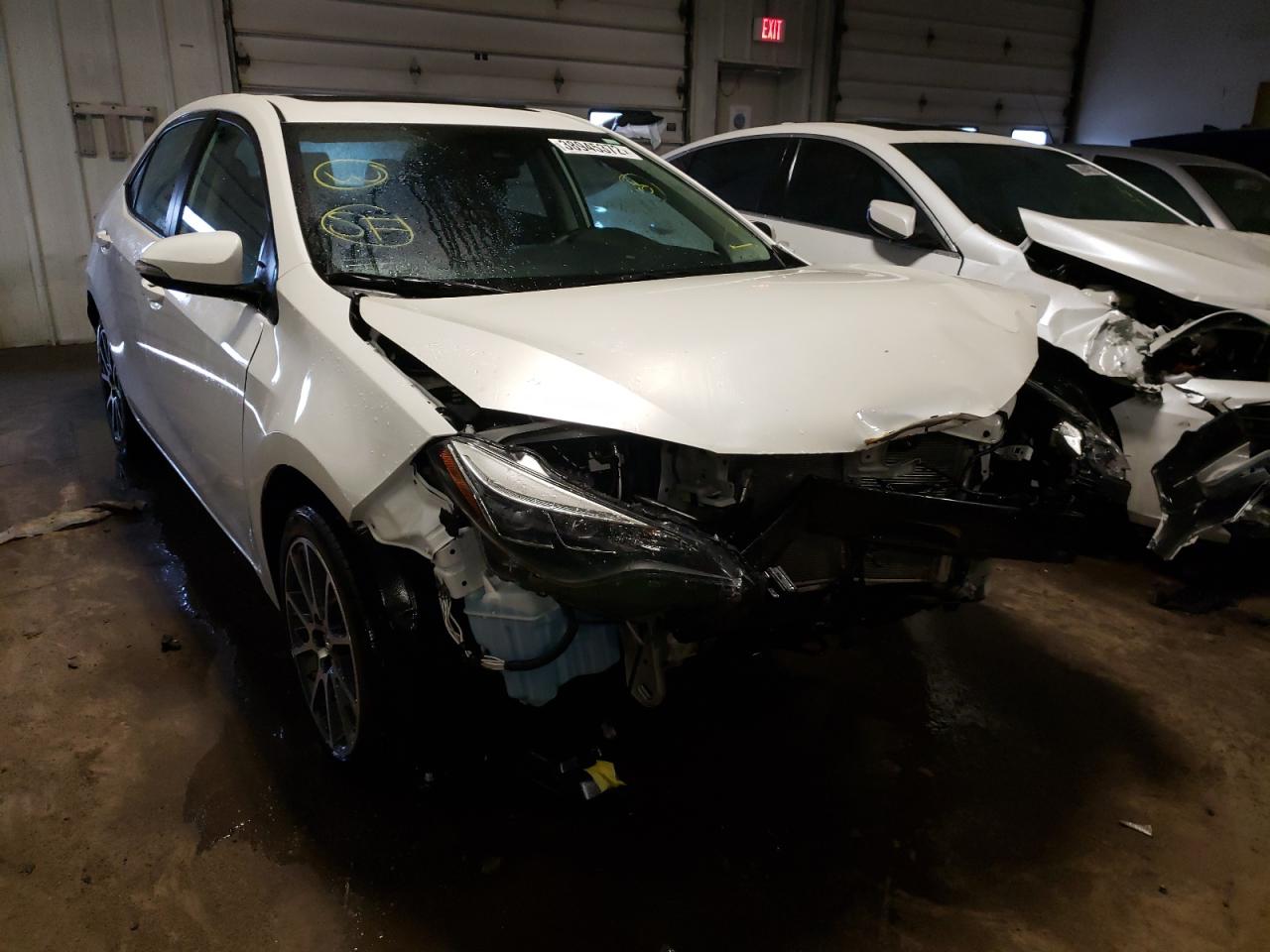 TOYOTA COROLLA SE 2017 with VIN 5YFBURHE3HP592383 - Photo from auction