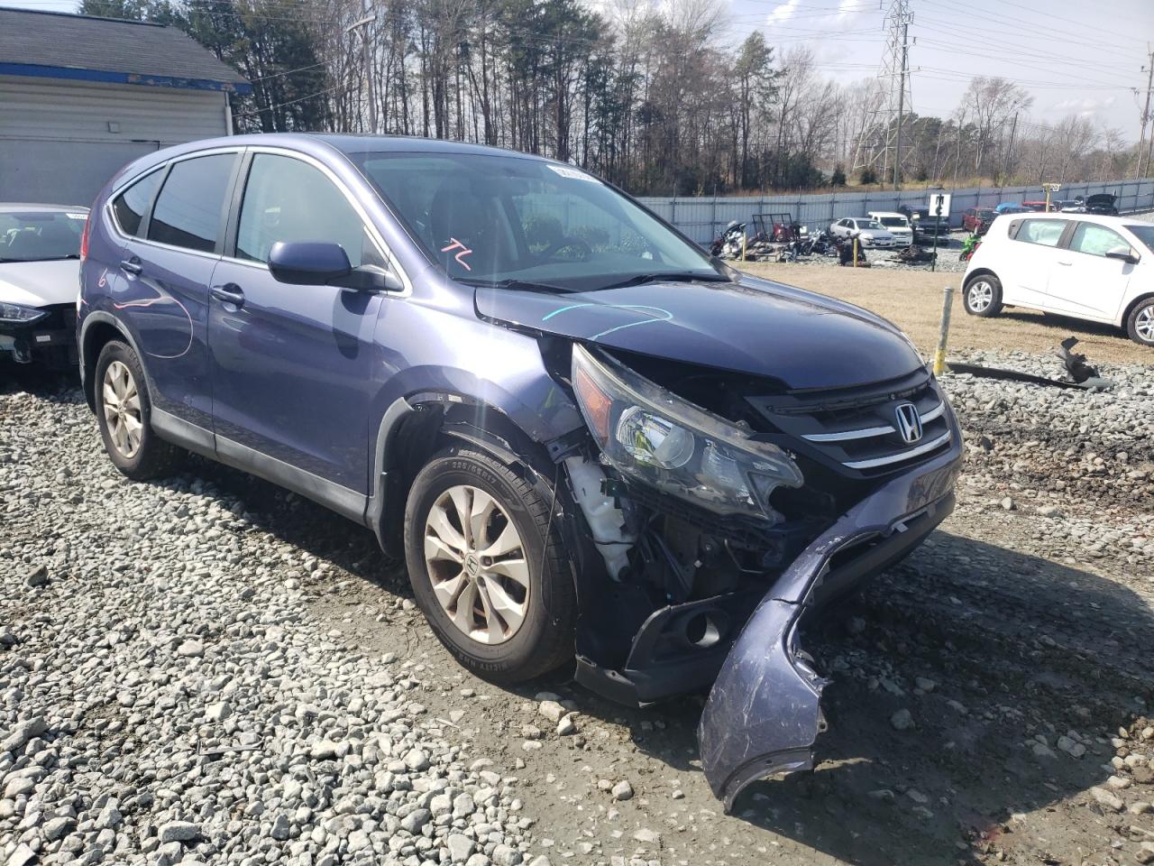 HONDA CR-V EX 2013 with VIN 2HKRM3H50DH520205 - Photo from auction