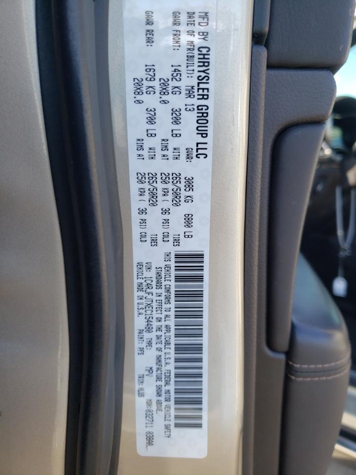 Photo 10 from auction – 2014 JEEP GRAND CHER with VIN 1C4RJFJTXEC154480