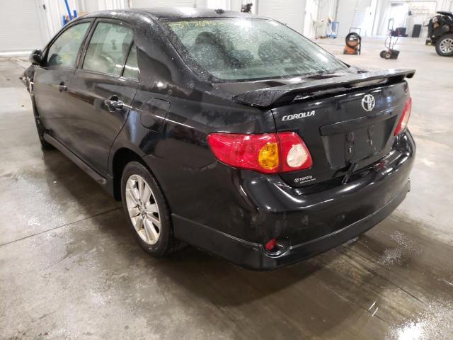 Photo 3 from auction – 2009 TOYOTA COROLLA BA with VIN 1NXBU40E49Z077021