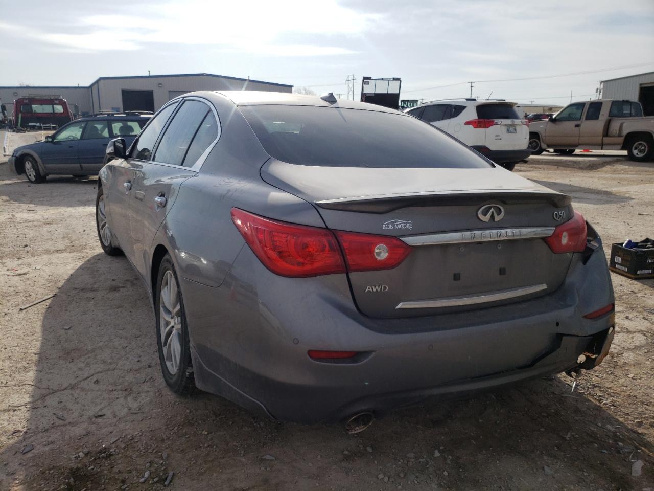 Photo 3 from auction – 2014 INFINITI Q50 BASE with VIN JN1BV7AR8EM691331
