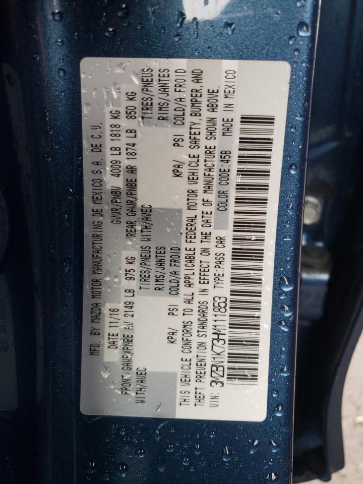 Photo 10 from auction – 2017 MAZDA 3 SPORT with VIN 3MZBN1K73HM111853