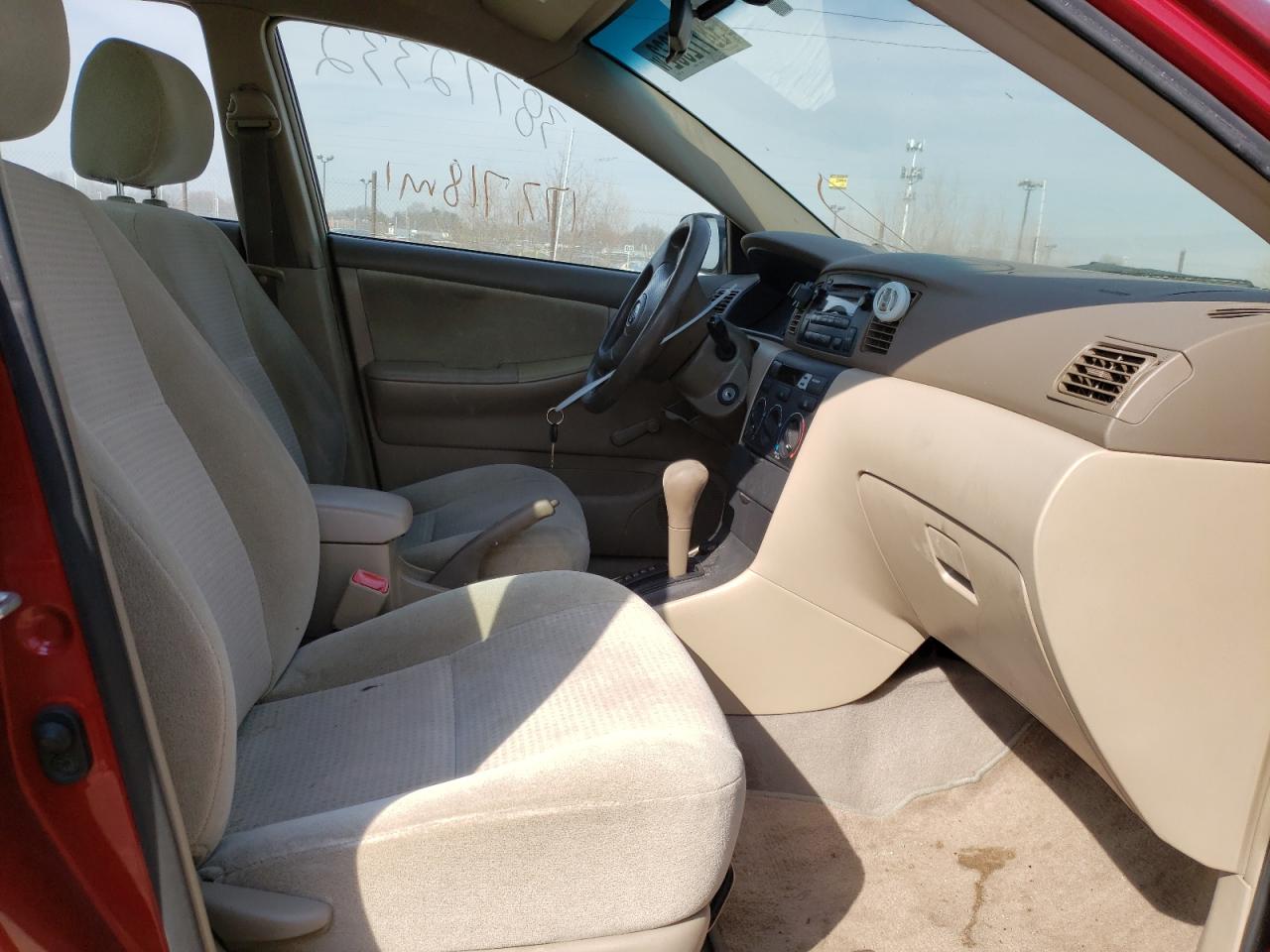 Photo 5 from auction – 2008 TOYOTA COROLLA CE with VIN 2T1BR32EX8C898522