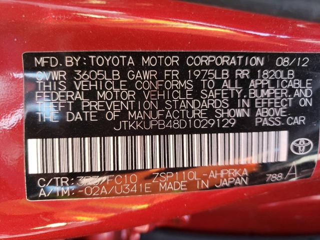 Photo 10 from auction – 2013 TOYOTA SCION XD with VIN JTKKUPB48D1029129