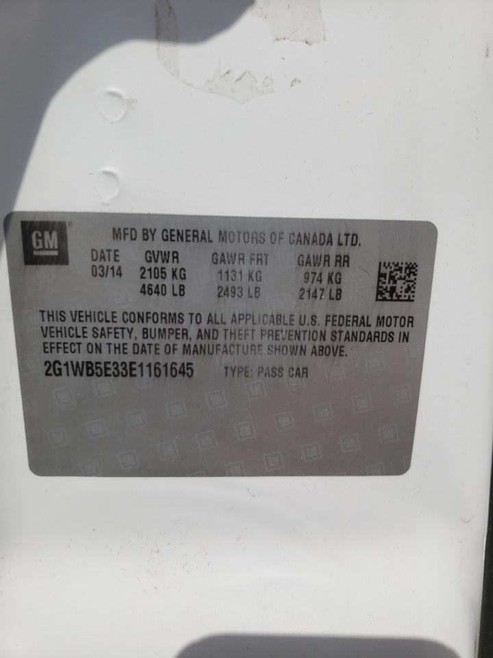 Photo 10 from auction – 2014 CHEVROLET IMPALA LIM with VIN 2G1WB5E33E1161645