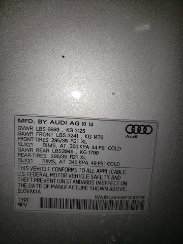 Photo 10 from auction – 2015 AUDI Q7 PRESTIG with VIN WA1DGAFE8FD010776