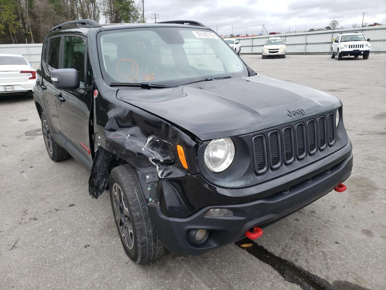 JEEP RENEGADE T 2017 with VIN ZACCJBCBXHPE80931 - Photo from auction