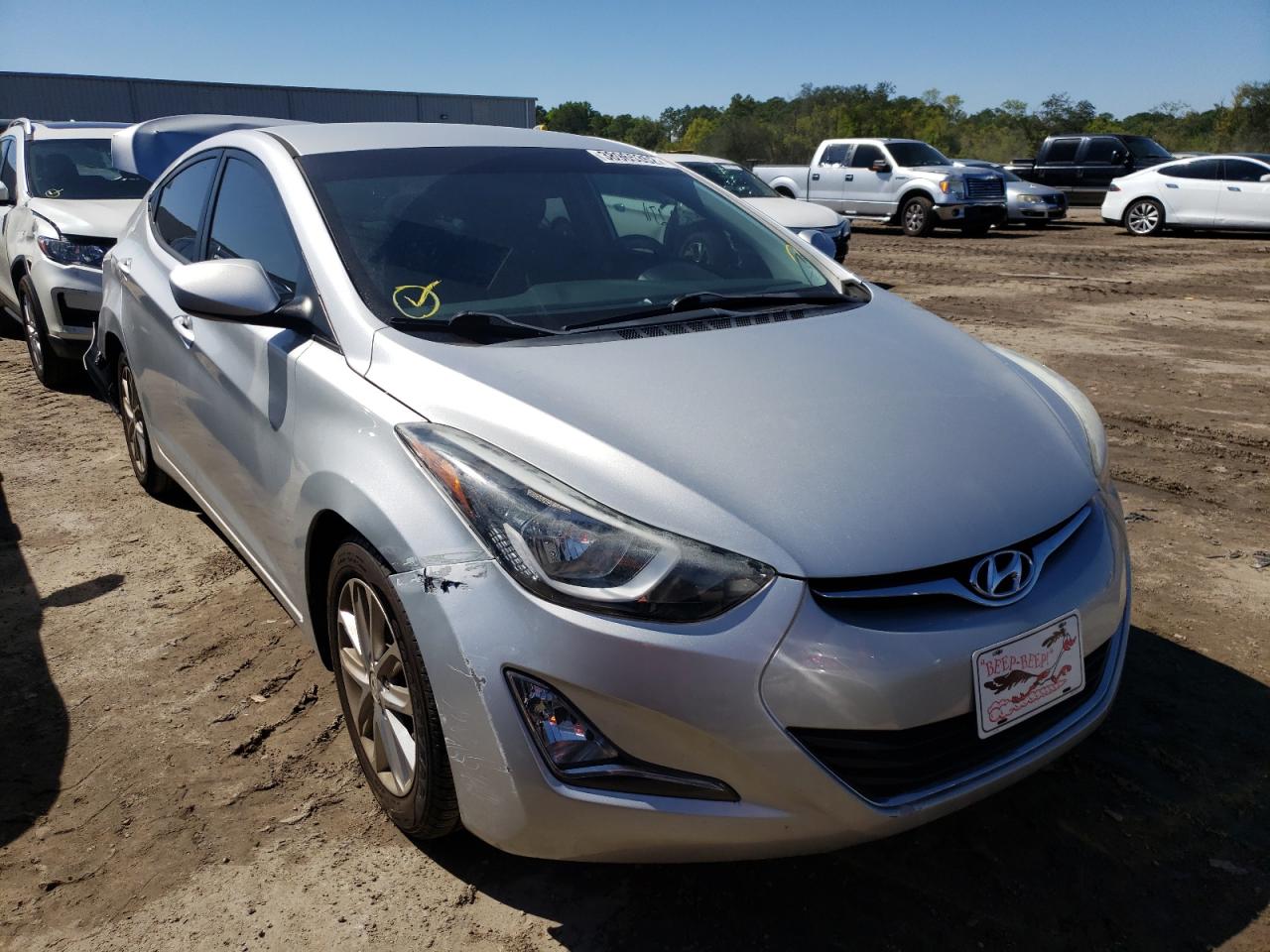 HYUNDAI ELANTRA SE 2016 with VIN 5NPDH4AE3GH710857 - Photo from auction