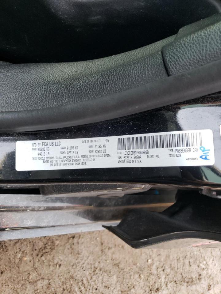 Photo 10 from auction – 2015 CHRYSLER 200 S with VIN 1C3CCCBB1FN658088