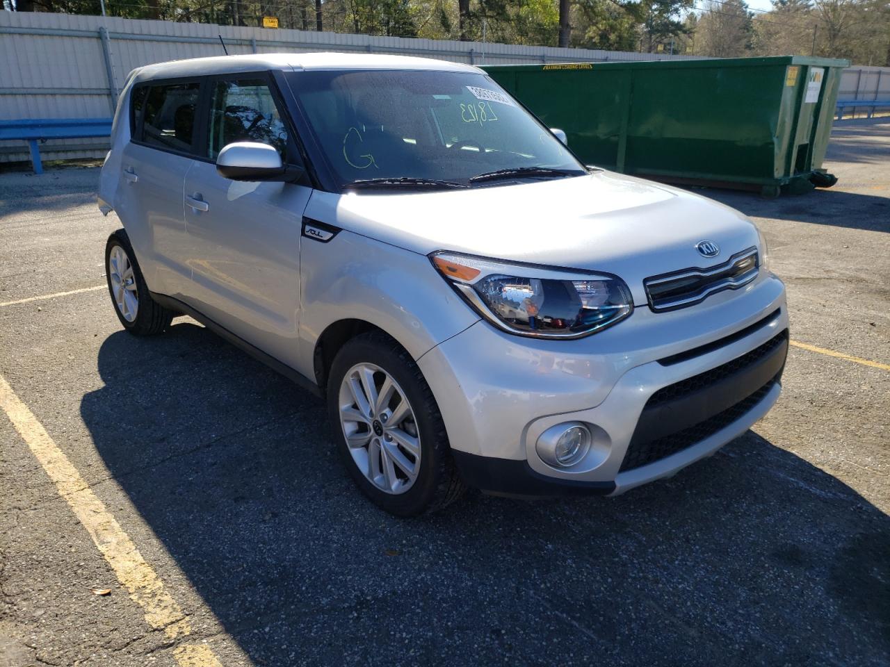 KIA SOUL + 2019 with VIN KNDJP3A55K7640839 - Photo from auction