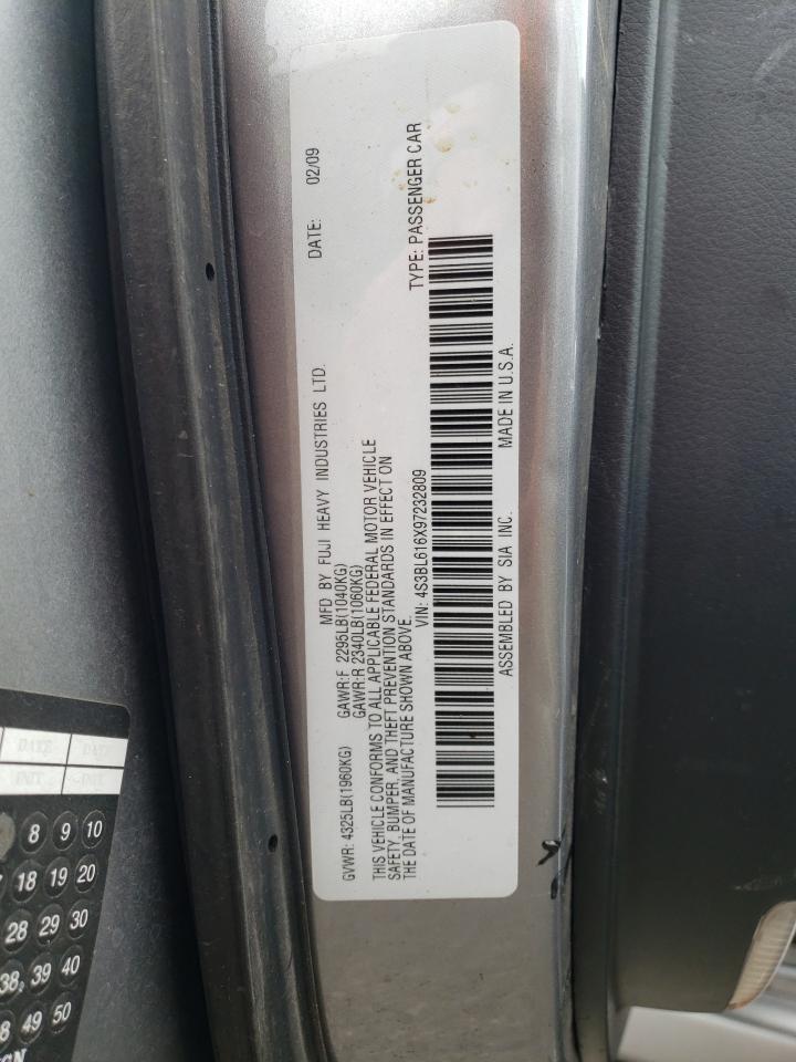 Photo 10 from auction – 2009 SUBARU LEGACY 2.5 with VIN 4S3BL616X97232809