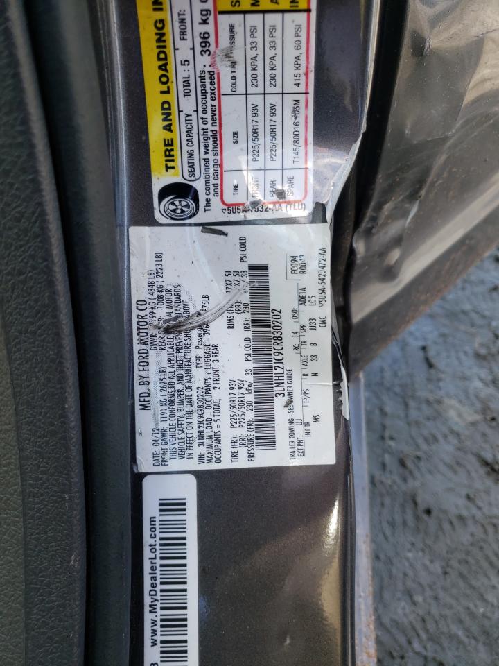 Photo 10 from auction – 2012 LINCOLN MKZ with VIN 3LNHL2JC9CR830202